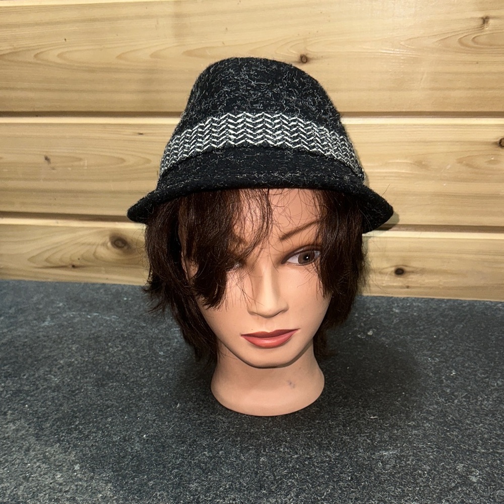Vintage Black and Gray Fedora Hat